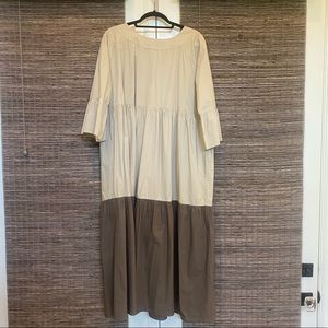 French Connection color block dress.